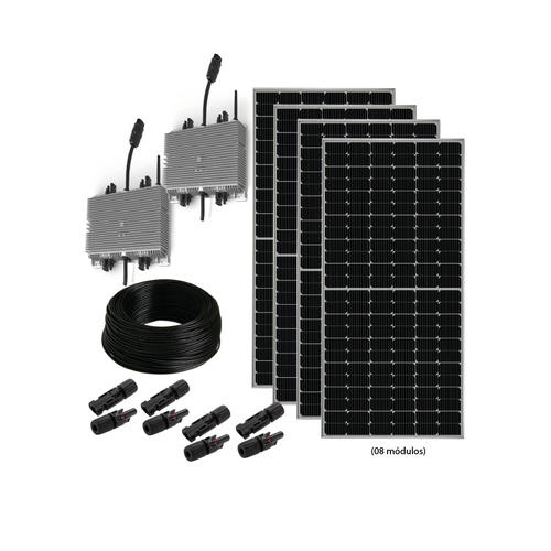 Kit Gerador Fotovoltaico 4,40 kWp Fibrocimento Metálico