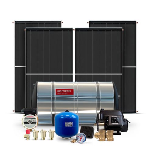 Kit de Aquecimento Solar de Água 800L - AP Inox 316 com Bastão de Anodo