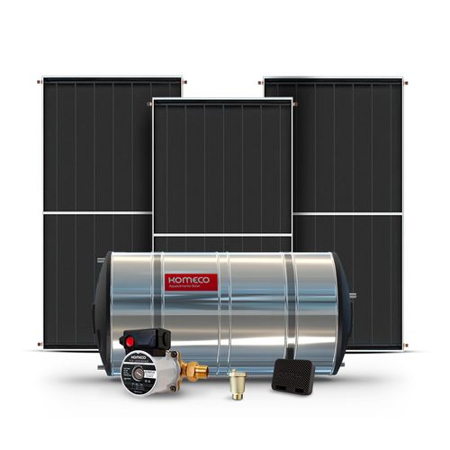 Kit de Aquecimento Solar de Água 800L - BP Inox 316 com Bastão de Anodo