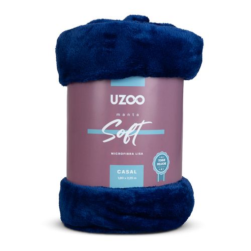 Manta Microfibra Flannel Soft Casal 180X220Cm - Uzoo