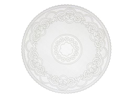Toalha De Bandeja Crochê Floral 38Cm - Uzoo