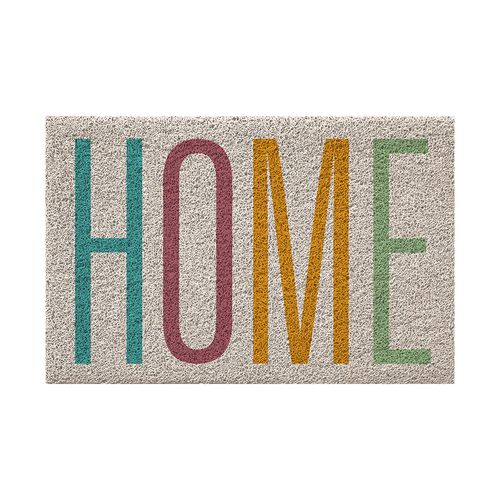 Capacho De Porta Vinílico Estampado Home 60X40Cm - Uzoo