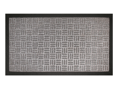 Capacho Com Borda Fenice Liso Cinza 89X59Cm - Uzoo