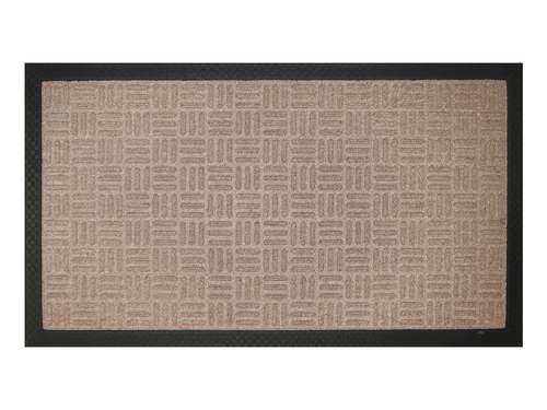 Capacho Com Borda Fenice Liso Bege 89X59Cm - Uzoo