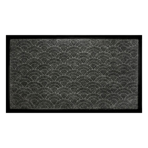 Capacho Fenice Textura Escamas Cinza 70X40cm - Uzoo