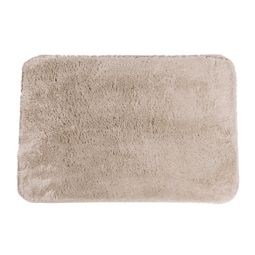 Tapete de Microfibra Comfort Bege Claro Plus 60X40cm - Uzoo