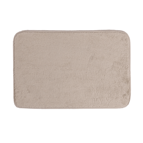 Tapete de Microfibra Comfort Bege Claro 58X38cm - Uzoo