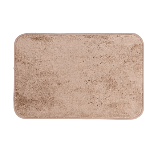 Tapete de Microfibra Comfort Bege 58X38cm - Uzoo
