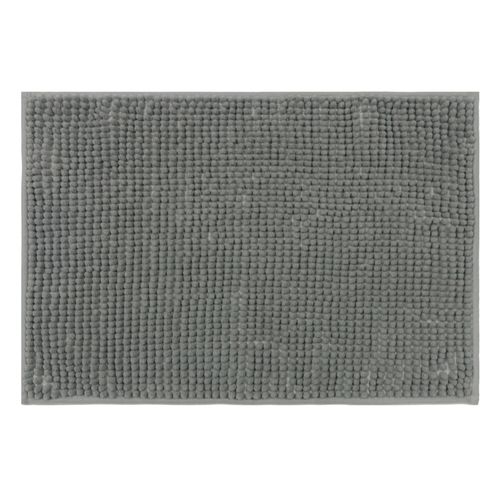 Tapete de banheiro Chenille Cinza Escuro 60X40cm - Uzoo