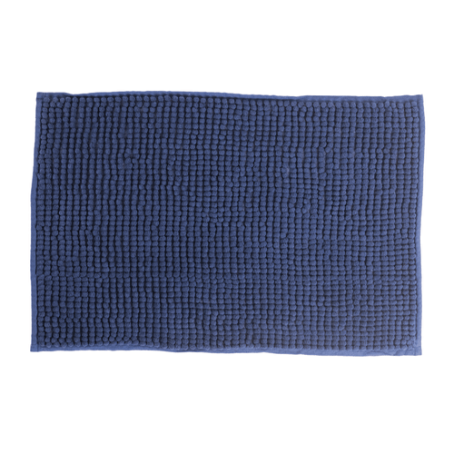 Tapete de banheiro Chenille Azul Marinho 60X40cm - Uzoo