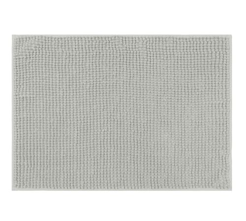 Tapete de banheiro Chenille Cinza Claro 70X50cm - Uzoo