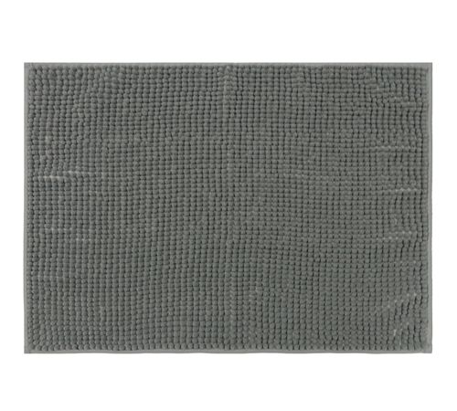 Tapete de banheiro Chenille Cinza Escuro 70X50cm - Uzoo