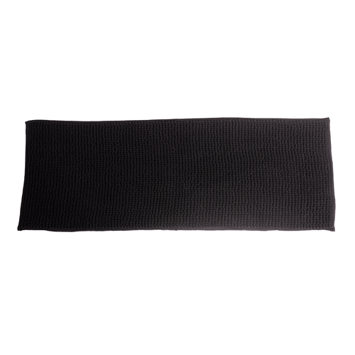 Passadeira Chenille Preto 110X40cm - Uzoo