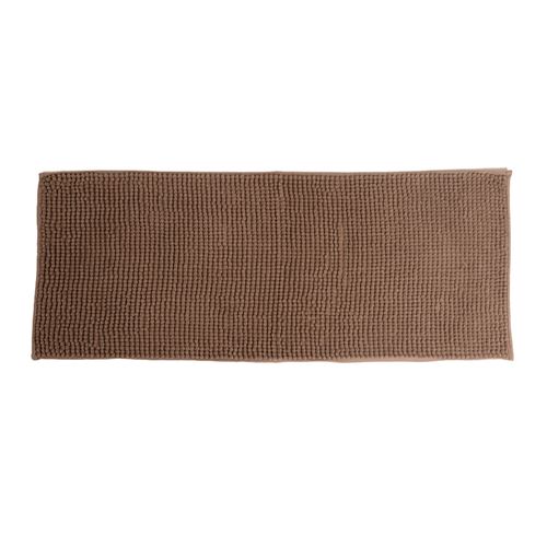 Passadeira Chenille Marrom 110X40cm - Uzoo