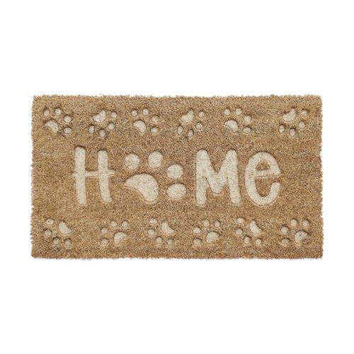 Capacho De Porta Fibra De Coco Relevo Home Pet 60X33Cm - Uzoo