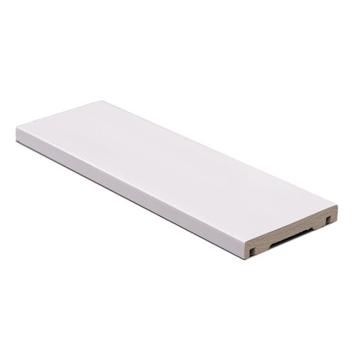 Guarnição Poliestireno Liso Branco 240X7X1.5cm - Finottato