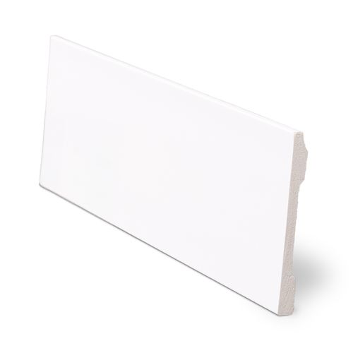 Rodapé Poliestireno Branco Liso 240X7X1cm - Finottato
