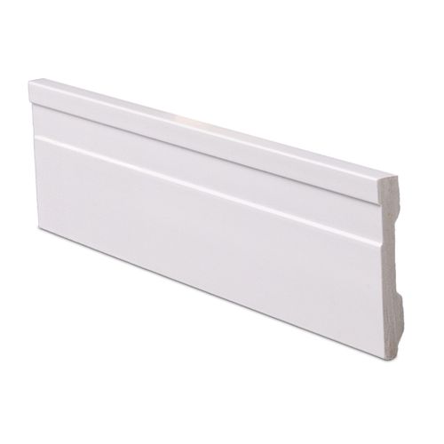 Rodapé Poliestireno Branco Frisado 240X7X1cm - Finottato