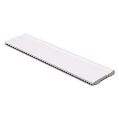 Rodapé Poliestireno Branco Frisado 240X7X1cm - Finottato
