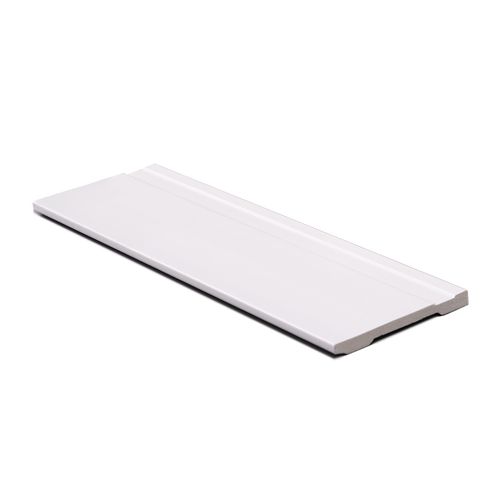 Rodapé Poliestireno Branco Frisado 240X10X1cm - Finottato