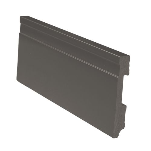Rodapé Poliestireno Cinza Frisado 240X10X1.5cm - Finottato