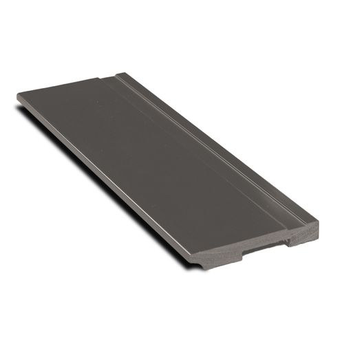 Rodapé Poliestireno Cinza Frisado 240X10X1.5cm - Finottato