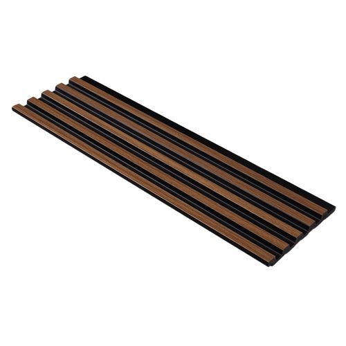 Painel Ripado 10mm - 285x12.2x1.2cm Freijó e Preto - Finottato