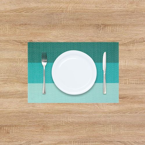 Kit Jogo Americano Textilene Appetito Verde 45x30cm - Uzoo - 4 UNI